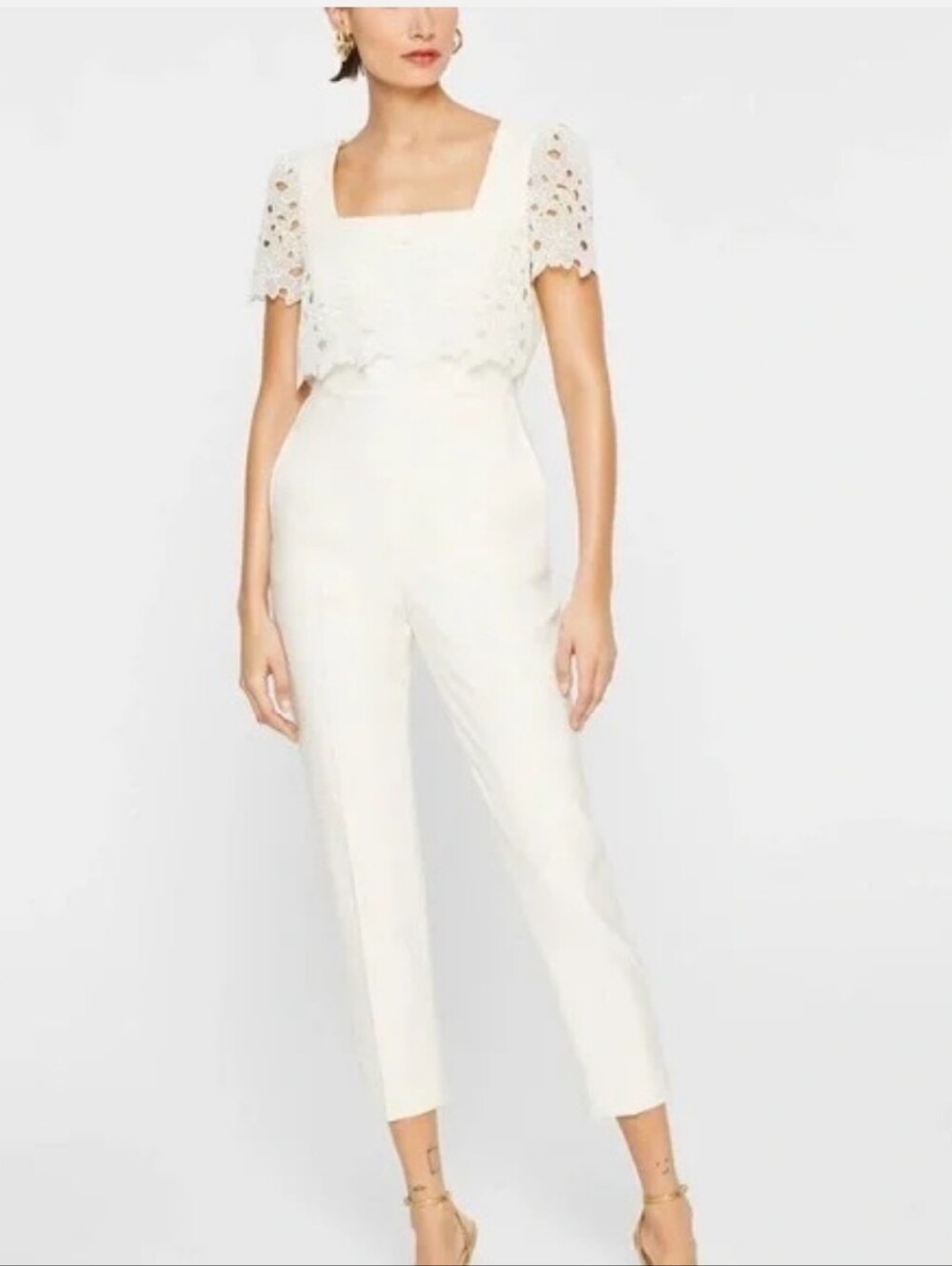 Club Monaco Lace Layered Bridal Jumpsuit